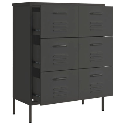 Drawer Cabinet | Anthracite | Steel | Medium | Drawer Cabinet
