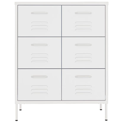 Drawer Cabinet | White | Steel | Medium | Fully Extendable