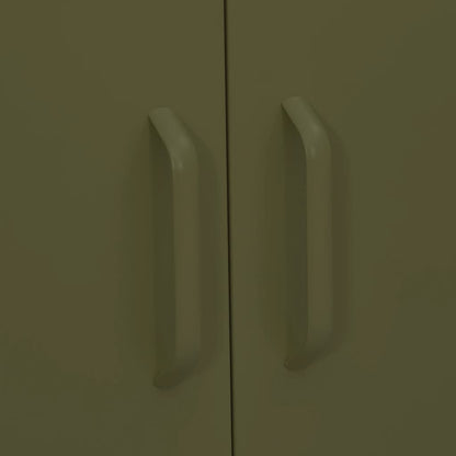 Storage Cabinet | Olive Green | Steel | 80x35x101.5 cm
