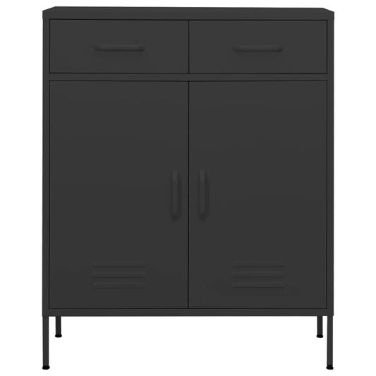 Storage Cabinet | Anthracite | Steel | 80 x 35 x 101.5 cm | Levelers
