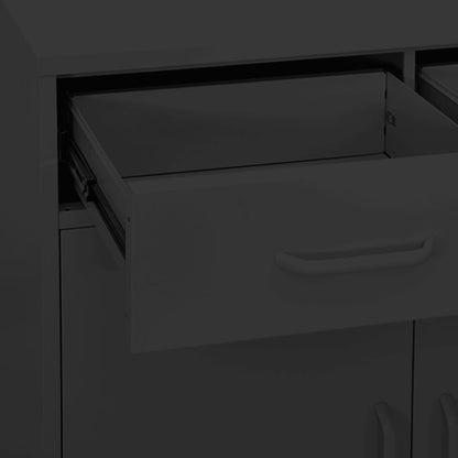 Storage Cabinet Anthracite 80x35x101.5 cm Steel