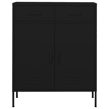Storage Cabinet | Black | Steel | Medium | Height-Adjustable Shelves