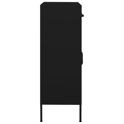 Storage Cabinet | Black | Steel | Medium | Height-Adjustable Shelves