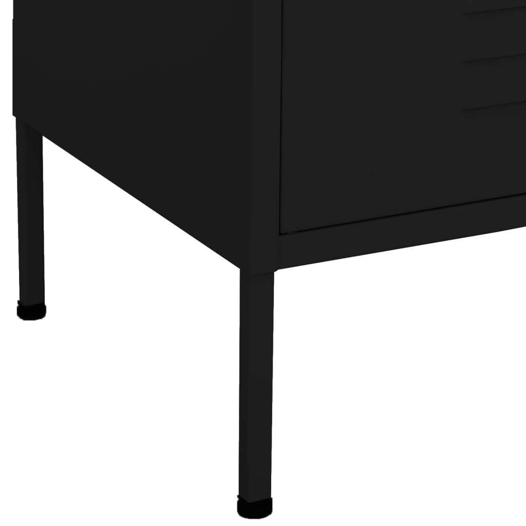 Storage Cabinet | Black | Steel | Medium | Height-Adjustable Shelves