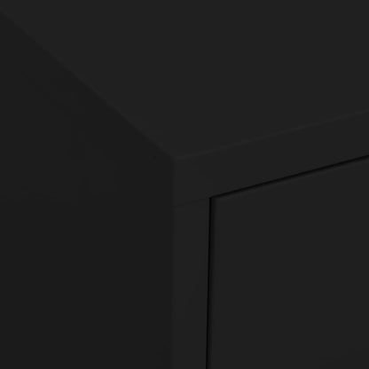 Storage Cabinet | Black | Steel | Medium | Height-Adjustable Shelves