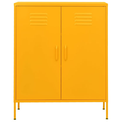Storage Cabinet | Mustard yellow | Steel | Medium | Levelers