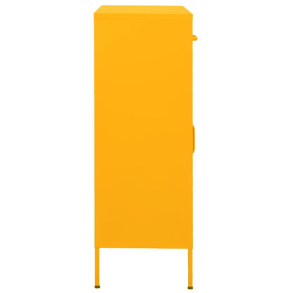 Storage Cabinet | Mustard yellow | Steel | Medium | Levelers