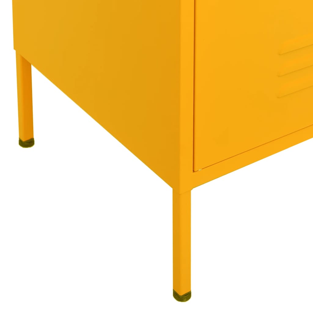 Storage Cabinet | Mustard yellow | Steel | Medium | Levelers