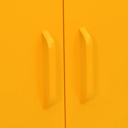 Storage Cabinet | Mustard yellow | Steel | Medium | Levelers