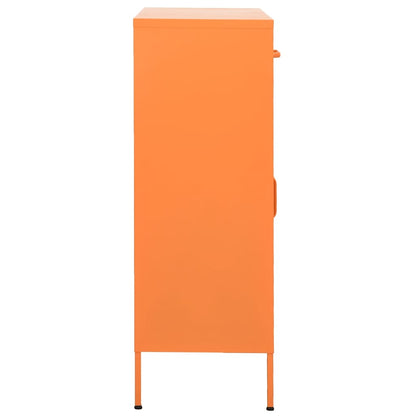Storage Cabinet Orange 80x35x101.5 cm Steel