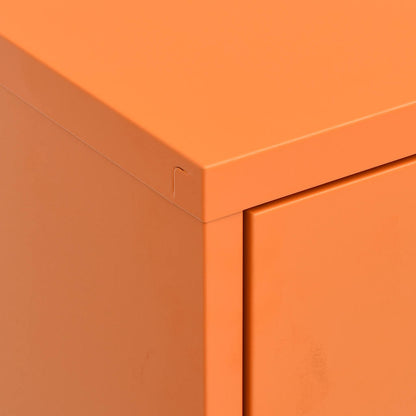 Storage Cabinet Orange 80x35x101.5 cm Steel