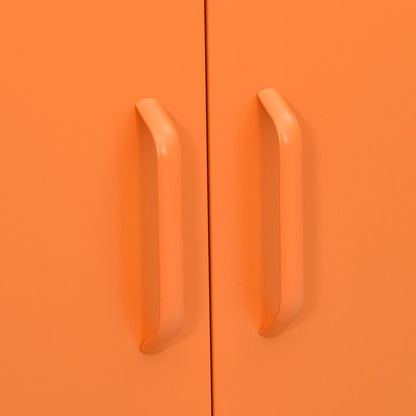 Storage Cabinet Orange 80x35x101.5 cm Steel