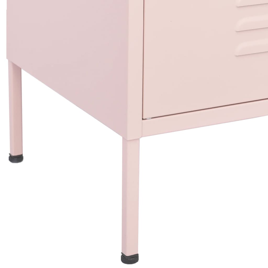 Storage Cabinet | Pink | Steel | 80 x 35 x 101.5 cm | Storage Cabinet