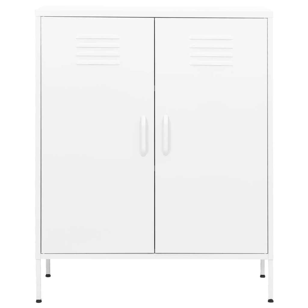Storage Cabinet White 80x35x101.5 cm Steel