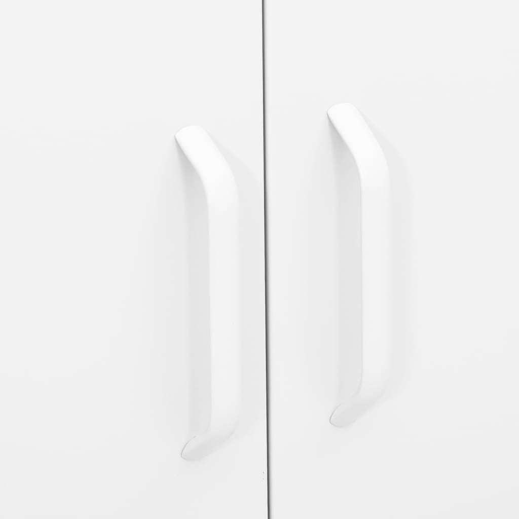 Storage Cabinet White 80x35x101.5 cm Steel