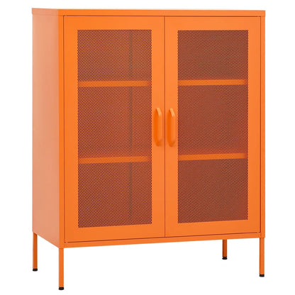 Storage Cabinet | Orange | Steel | Medium | Storage Cabinet | Rectangular