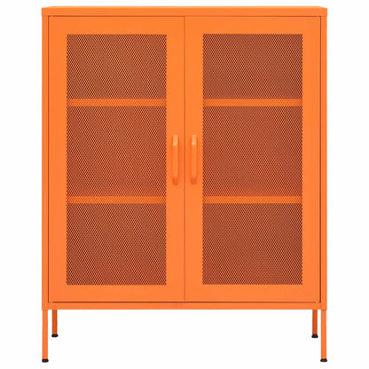 Storage Cabinet | Orange | Steel | Medium | Storage Cabinet | Rectangular