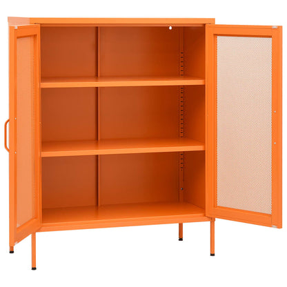 Storage Cabinet | Orange | Steel | Medium | Storage Cabinet | Rectangular