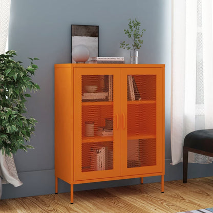 Storage Cabinet | Orange | Steel | Medium | Storage Cabinet | Rectangular