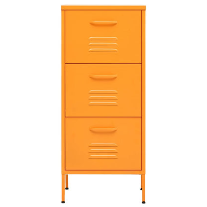 Storage Cabinet Mustard Yellow 42.5x35x101.5 cm Steel