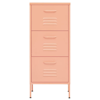Storage Cabinet Pink 42.5x35x101.5 cm Steel