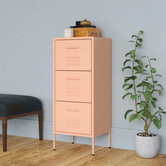 Storage Cabinet | Pink | Steel | Standard |  Adjustable Feet