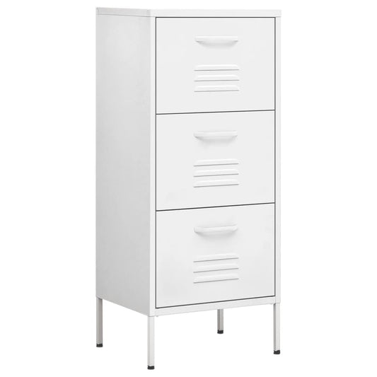 Storage Cabinet White 42.5x35x101.5 cm Steel