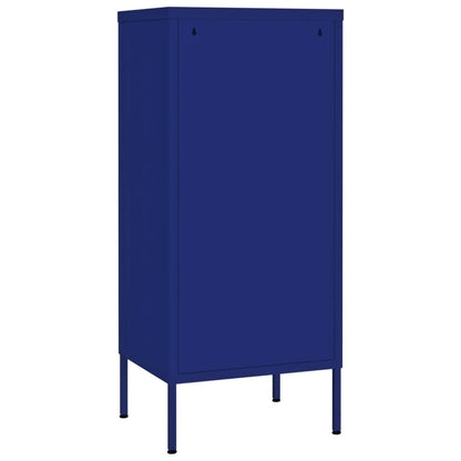 Storage Cabinet Navy Blue 42.5x35x101.5 cm Steel