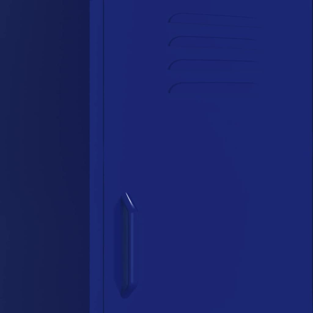 Storage Cabinet Navy Blue 42.5x35x101.5 cm Steel