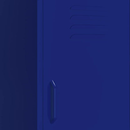 Storage Cabinet Navy Blue 42.5x35x101.5 cm Steel