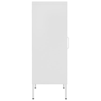 Storage Cabinet White 42.5x35x101.5 cm Steel