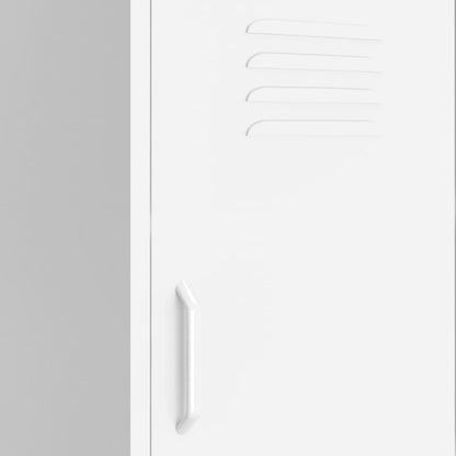 Storage Cabinet White 42.5x35x101.5 cm Steel
