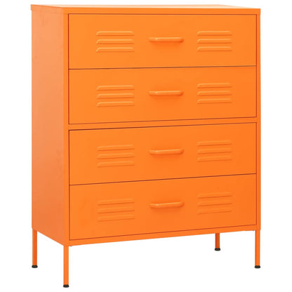 Chest Of Drawer | Orange | Steel | Medium | Chest Of Drawers