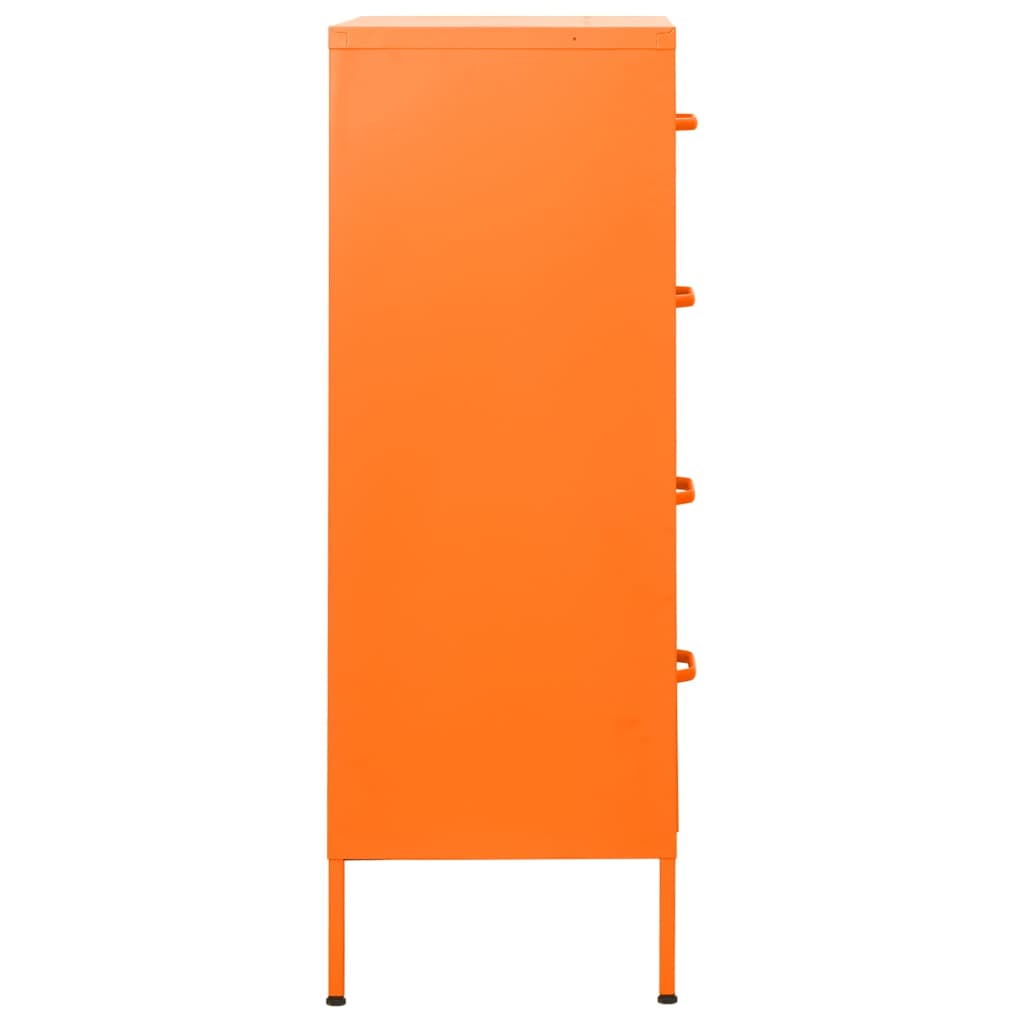 Chest Of Drawer | Orange | Steel | Medium | Chest Of Drawers