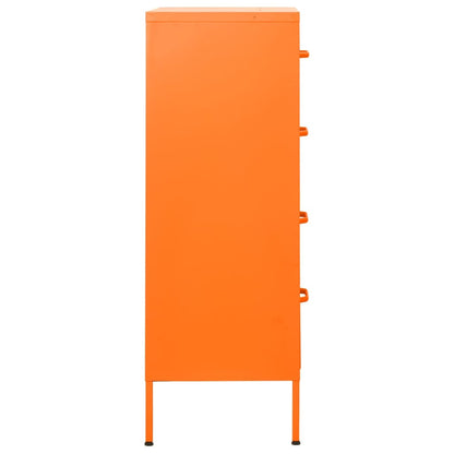 Chest Of Drawer | Orange | Steel | Medium | Chest Of Drawers