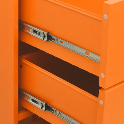 Chest Of Drawer | Orange | Steel | Medium | Chest Of Drawers