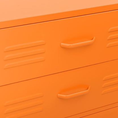 Chest Of Drawer | Orange | Steel | Medium | Chest Of Drawers