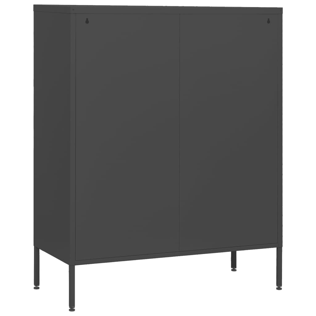 Chest Of Drawers | Anthracite | Steel | 80x35x101.5 cm