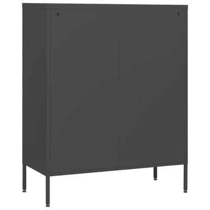 Chest Of Drawers | Anthracite | Steel | 80x35x101.5 cm