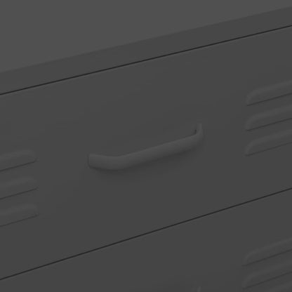 Chest Of Drawers | Anthracite | Steel | 80x35x101.5 cm