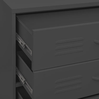 Chest Of Drawers | Anthracite | Steel | 80x35x101.5 cm