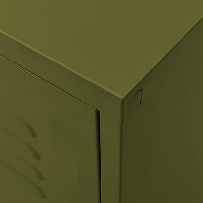 336225 vidaXL TV Cabinet Olive Green 105x35x50 cm Steel