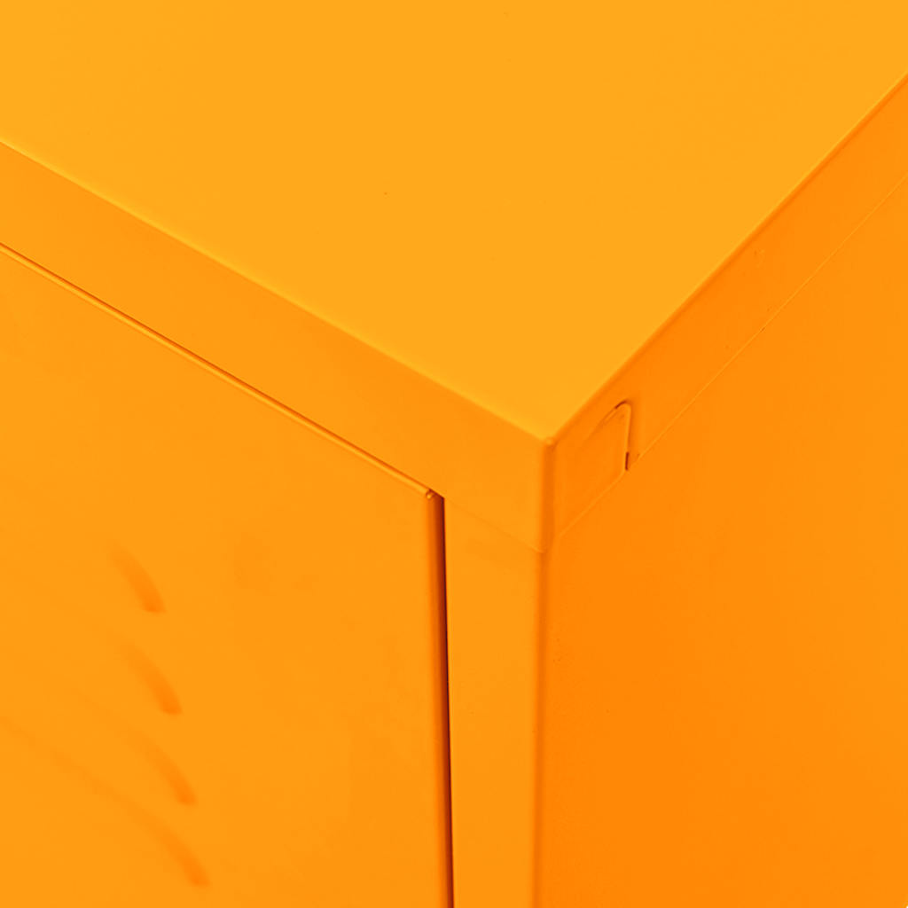 336227 vidaXL TV Cabinet Mustard Yellow 105x35x50 cm Steel