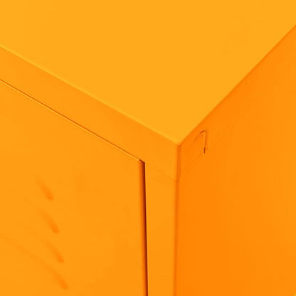 336227 vidaXL TV Cabinet Mustard Yellow 105x35x50 cm Steel