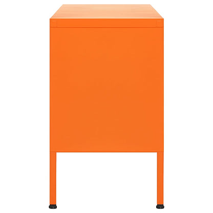 336228 vidaXL TV Cabinet Orange 105x35x50 cm Steel