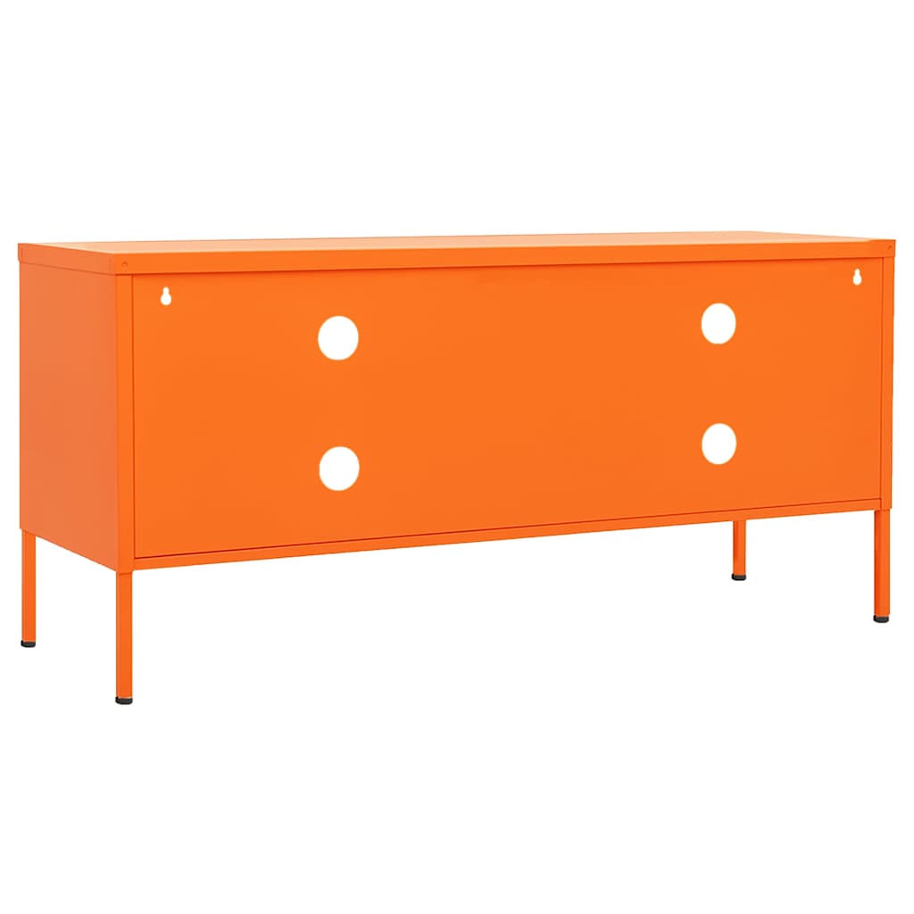336228 vidaXL TV Cabinet Orange 105x35x50 cm Steel
