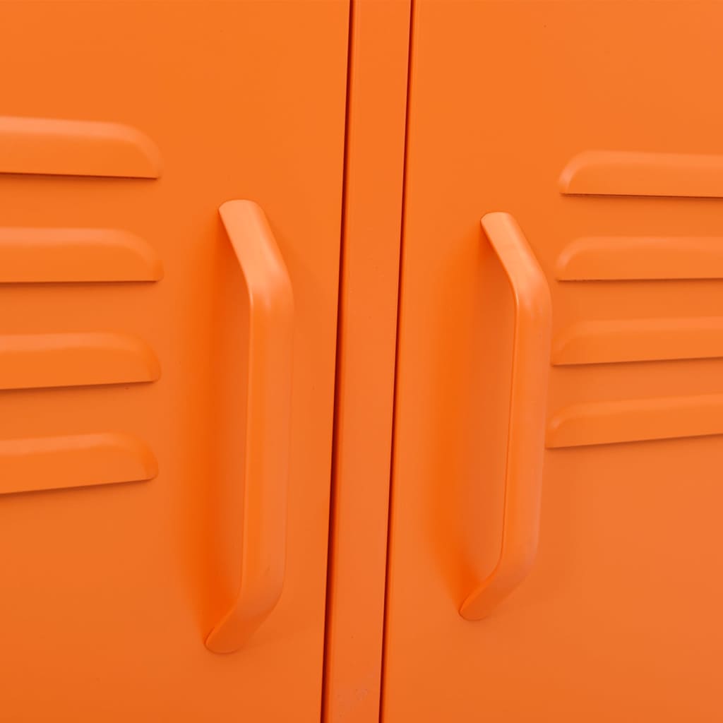 TV Cabinet Orange 105x35x50 cm Steel