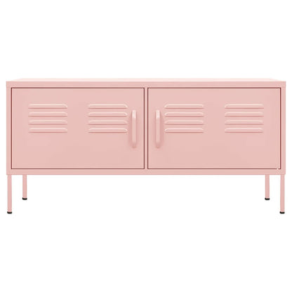 TV Cabinet Pink 105x35x50 cm Steel