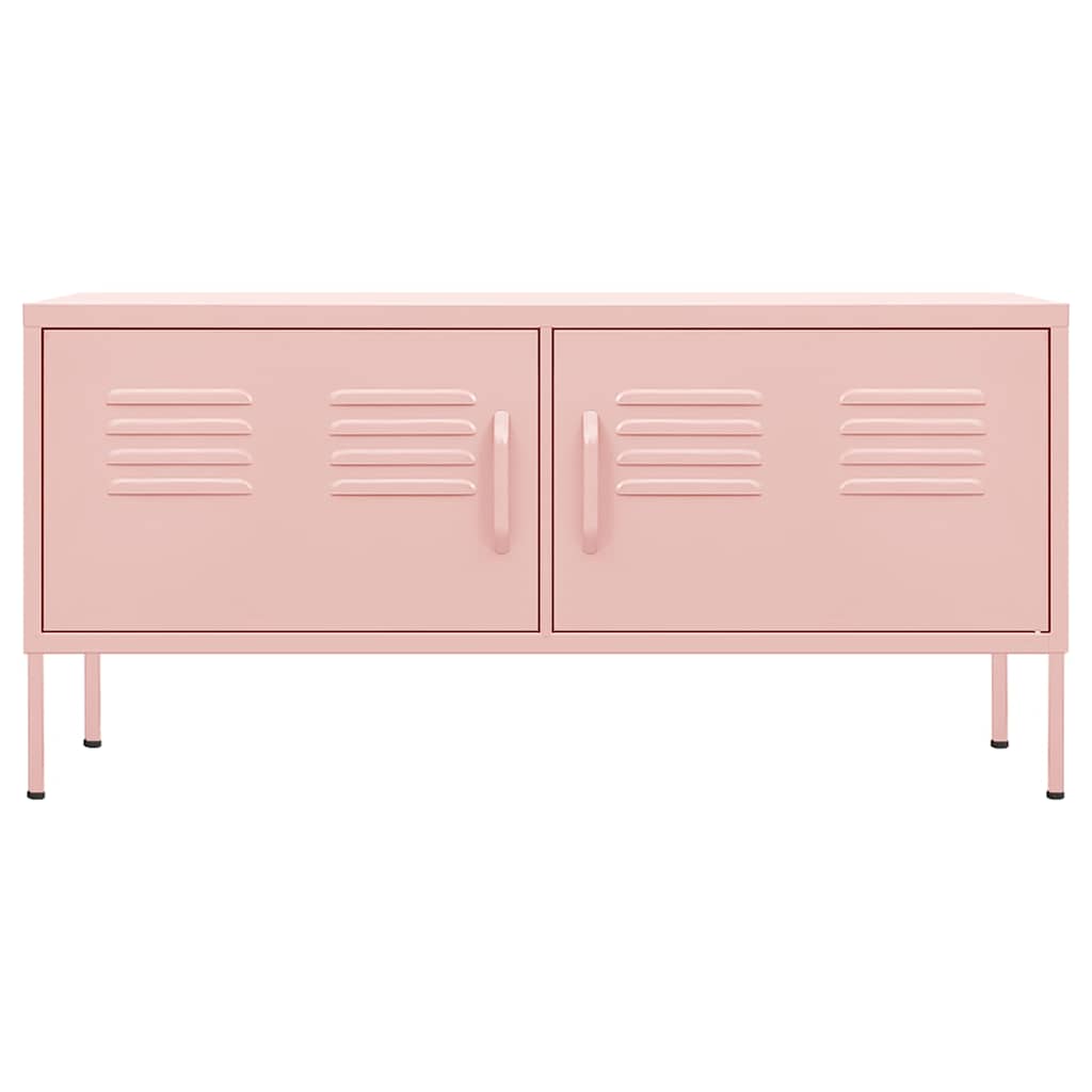 TV Cabinet Pink 105x35x50 cm Steel