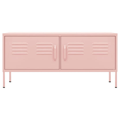 TV Cabinet Pink 105x35x50 cm Steel